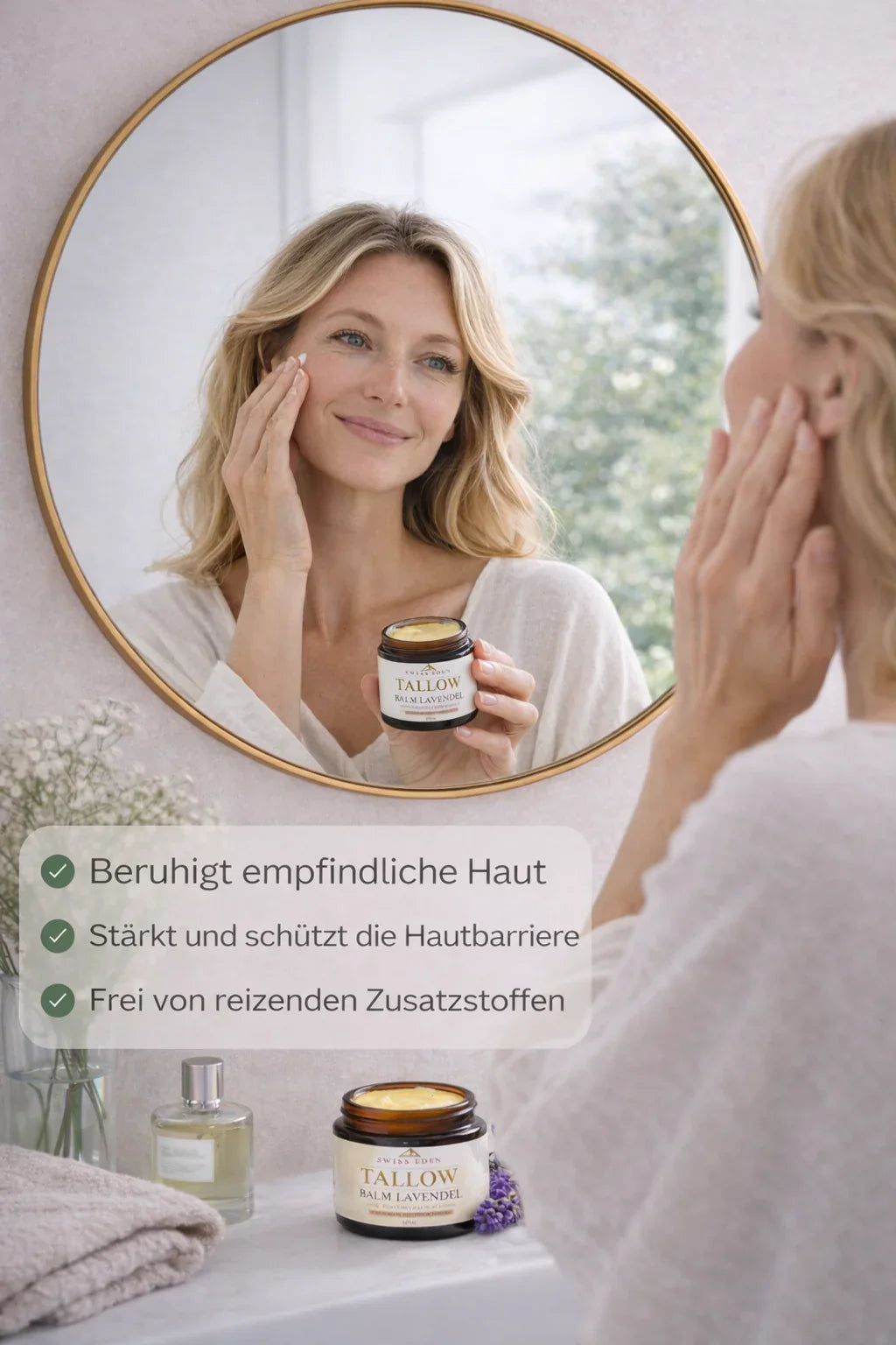 Tallow Creme mit Bio Tallow und Lavendel