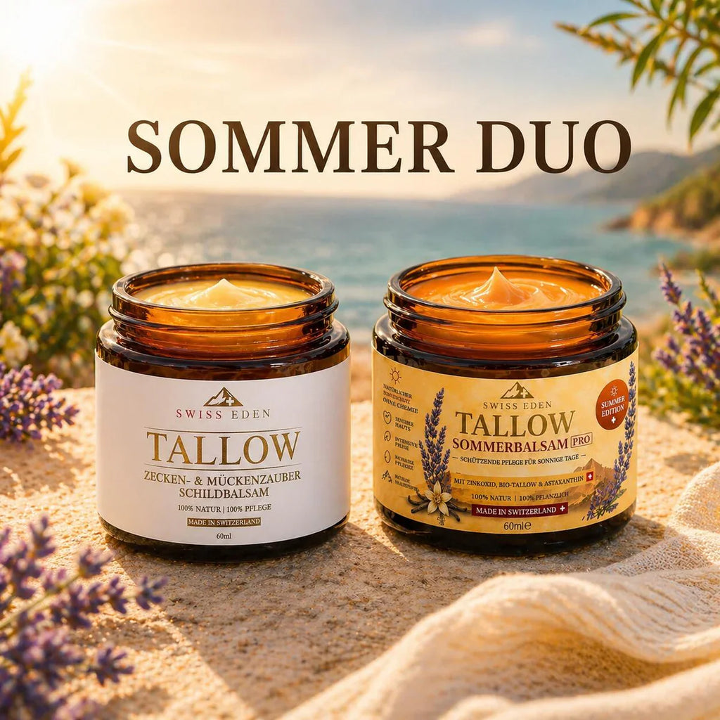 Neu – Bio Tallow Sommer Duo – Pflege für sonnige & insektenreiche Tage (2×60 ml)