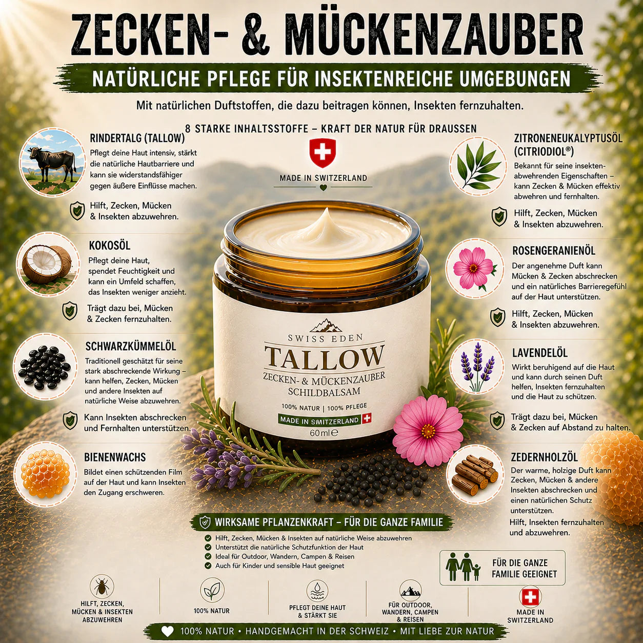 Neu – Bio Tallow Sommer Duo – Pflege für sonnige & insektenreiche Tage (2×60 ml)